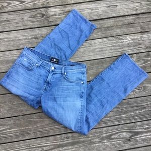 7 for all mankind light wash austyn denim jeans